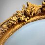 Elegant French Style Gilt Frame Oval Mirror with Bevelled Glass Image 3