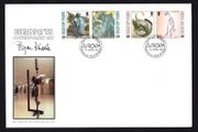 1993 Isle of Man Europa Contemporary Art Commemorative Stamps Addressed First Day Cover (FDC)