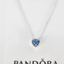 Pandora Sparkling Elevated Heart Ocean Blue Image 3