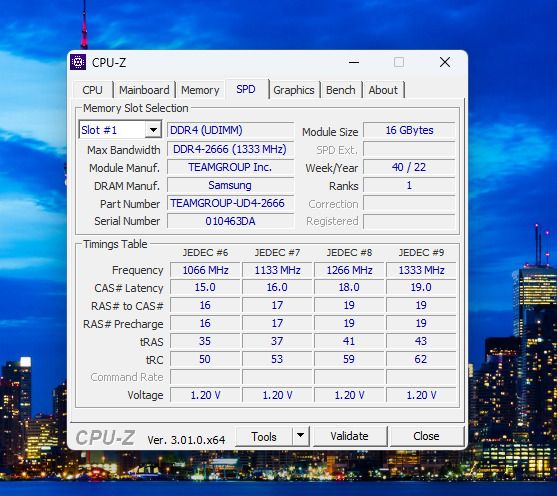 16GB TeamGroup DDR4 2666MHz Desktop RAM