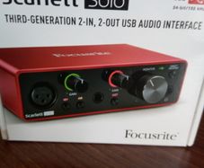 Focusrite Scarlett Solo Third Generation 2 in 2 out Audio Interface