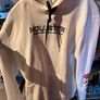 White Hollister hoody with roses Image 6
