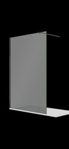 Aqualla matt black wetroom panel see below for prices all sizes