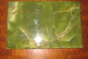 Unique Rare Brazilian Dark Green Onyx Plinth / Base