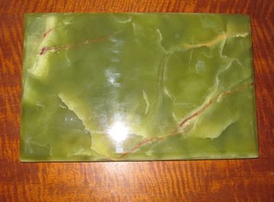 Unique Rare Brazilian Dark Green Onyx Plinth / Base