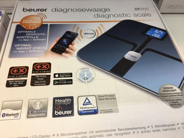 Diagnostic Bathroom Scale in Black Bathroom Scales