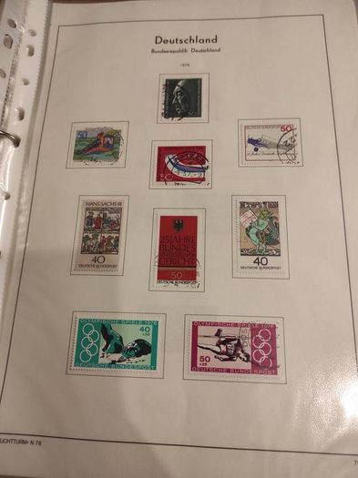 GERMANY 1975-82 album with stamps