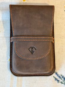 Fountain Pen - Genuine Leather 5 Pen Case - Dee Charles - brand new