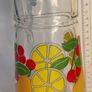 Vintage 1960's fruit print glasses and jug. Image 5