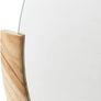 Wall Mirror 61 x 64 cm Round Natural  Frame for Hanging Image 2