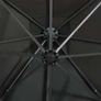 Cantilever Umbrella with Pole and LED Lights Anthracite 300 cm Image 2