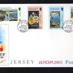 2003 Jersey Europa (C.E.P.T.) 2003 - Travel Posters Commemorative Stamps First Day Cover (FDC)