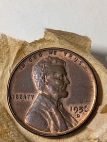 USA cent 1956 D.