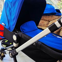 Bugaboo Cameleon Pram and Buggy with lots of blue extras