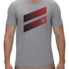 Hurley Mens Icon Slash Tshirt Grey Size L