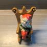 VINTAGE Ceramic Elf on a Rocking Chair Ornament Image 6