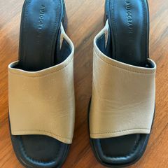NEW-  M & S Autograph leather slide sandals