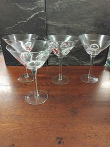 4 Delpihi Martini Glasses