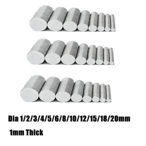 Disk Magnets 2mm -1mm thinkness 3mm - 20mm diameter Neodymium Rare Earth N35