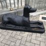Pair of cast iron dog statues Image 3