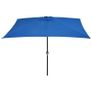 Outdoor Parasol with Metal Pole 300x200 cm Azure Image 5
