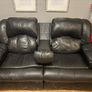 Leather Recliner Couch x 2 Image 5