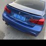 For Bmw 3 Series F30 F80 Rear Boot Spoiler Mp Style Lip Gloss Black 2012-2018 Image 5
