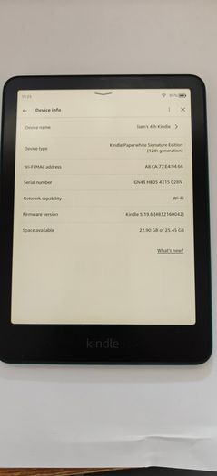 Kindle Paperwhite 12th Generation Jade  Signature Edition Ad free