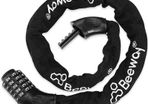 Bike Lock, Bicycle Chain Lock - 5-Digit Resettable Combination Lock, 90cm