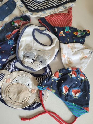 Large bundle baby hats and bibs