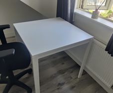 Office chair and white desk
