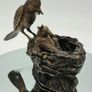 Bird Feeding Babies - Bronze Image 5