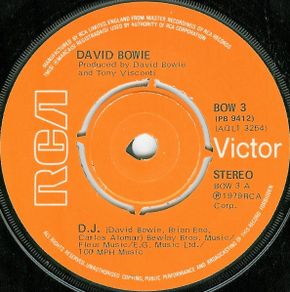 David Bowie - D.J./Repetition 7" Vinyl 1979