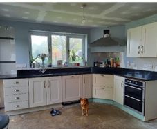 Black granite worktops