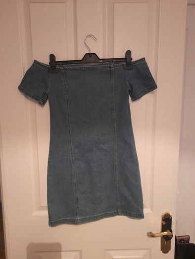 New Look off the shoulder Denim dress