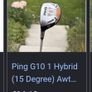 Ping G10 15 Hybrid, Left Handed, with Headcover Image 10
