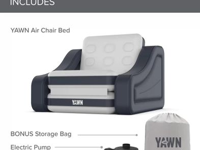 High Street Tv Yawn Air Chair Bed With Electric Pump For Sale in ...