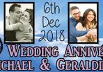 Wedding Anniversary Party Banner Personalised to your needs - just ask?