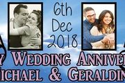 Wedding Anniversary Party Banner Personalised to your needs - just ask?