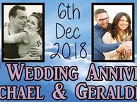 main image for ad Wedding Anniversary Party Banner Personalised to your needs - just ask?