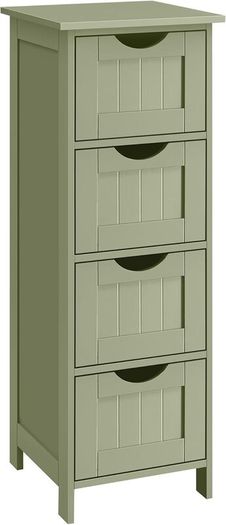 New Bathroom Floor Storage Cabinet (Laurel Green) FREE P&P