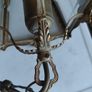 Vintage French brass single ceiling lantern light Image 9