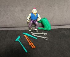 Teenage Mutant Ninja Turtle 1989 Usagi Yojimbo Action Figure Cake Topper Tall No Ears and lots of ninja tutrle weapons from 90s  bundle