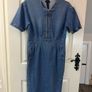 NEW Caroll Structured Denim Dress with pockets - Size 12 Image 2