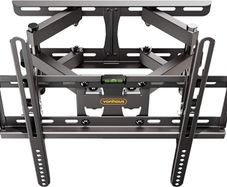 Tilt and Swivel TV Wall Bracket for 23-56" Screens, Wall Mount w/Spirit Level, 45kg Capacity, Max VESA: 400x400mm, for Curved and Flat Screens (FREE POSTAGE)