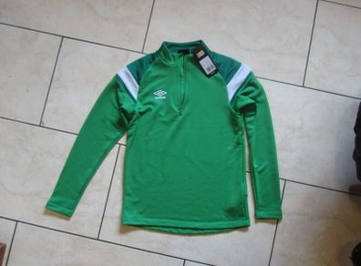 NEW  half zip  UMBRO green    Large boys
