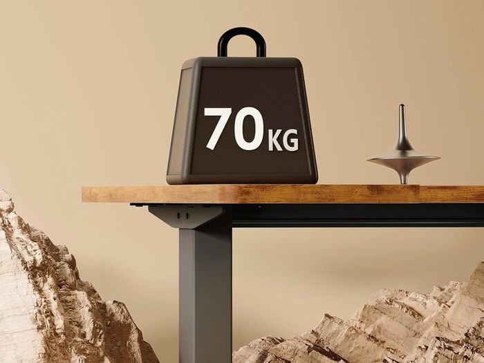 Electric Standing Desk, 140cm U Shaped Height Adjustable Desk with 3 Memory Smart Panels