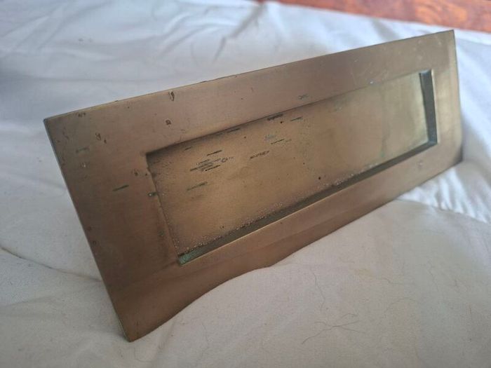 Vintage reclaimed Brass Letterbox