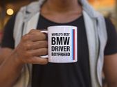 World's Best BMW Driver Boyfriend Mug, Bmw Mug, Bmw Gifts for Men, Birthday Gift for Boyfriend, Cup for an Owner of a Bmw, Bmw Owner Mug