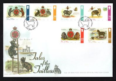 2011 Isle of Man Tales of the Tailless Commemorative Stamps First Day Cover (FDC)